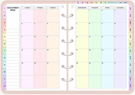 Free Digital Planner 2021 and 2022 for Goodnotes and Other Apps Projek Diy, Free Digital Planner, Free Planner Templates, Student Planner Printable, Free Notebook, Planner Writing, Monthly Planner Template, Notebook Templates, Notes Planner