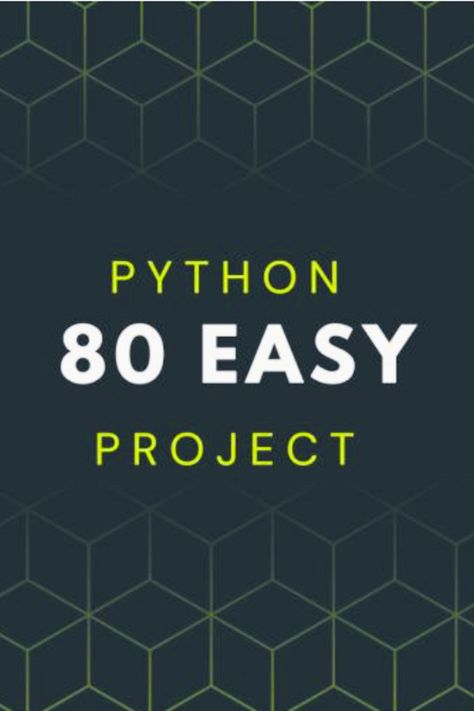 The book "80 Easy Python Projects" offers a range of hands-on projects that will help readers learn and improve their Python programming skills. By working through these projects, readers will develop their knowledge of Python syntax, data structures, algorithms, and key programming concepts. Python Projects, Data Structures, Python Programming, Syntax, Easy Projects, Python, Programming, Hands On, Key