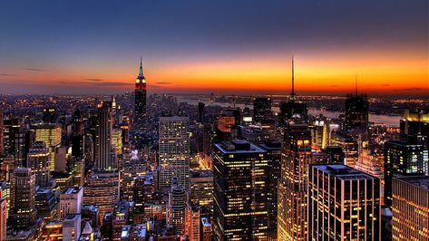 10 Best New York Night Wallpaper FULL HD 1920×1080 For PC Background City At Night, City Skyline, At Night, The City, York City, New York City, New York, Building