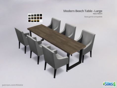 Source: Tumblr | Buy | Dining Room | Set | BGC | Sims 4 | TS4 | Maxis Match | MM | CC | Pin by suepixels Sims 4 Cc Furniture Living Rooms, Big Dining Table, Diner Table, Sims 4 Patreon, Simple Dining Table, Wood Dining Room, Dinner Room, Sims4 Clothes, Sims 4 Cc Furniture