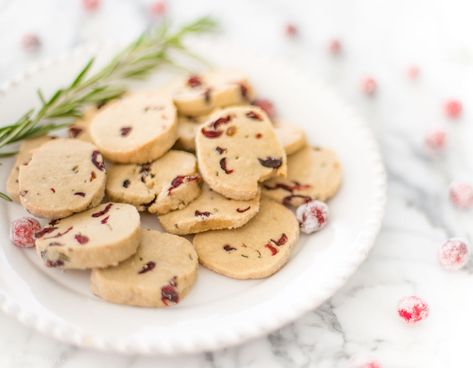 These Cranberry Rosemary Butter Cookies are the perfect mix of sweet and savory and make a wonderful addition to your Christmas and holiday cookie baking! Cranberry Orange Shortbread, Orange Shortbread Cookies, Savory Cookies, Rainbow Sprinkle Cakes, Cranberry Shortbread Cookies, Cranberry Shortbread, Rosemary Butter, Cranberry Orange Shortbread Cookies, Martha Stewart Christmas