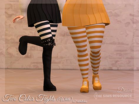 S Flares Outfit, Color Tights, Sims 4 Decades Challenge, Vampire Dress, Dresses And Tights, Strap Skirt, Striped Tights, Colored Tights, Tie Skirt