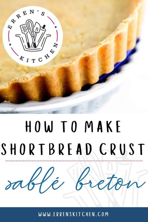 Shortbread Pie Crust Recipe, Shortbread Pie Crust, Shortbread Crust Recipe, Shortbread Tart, Fruit Pie Recipe, Shortbread Cookie Crust, Tart Crust, Pan Cookies, Cheesecake Crust