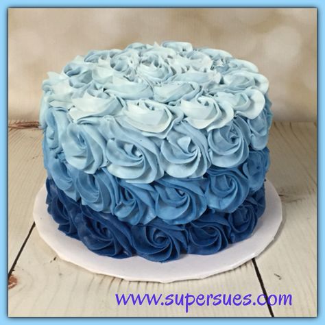 Ombre blue buttercream rose smash cake Cake Blue Birthday, Rose Smash Cake, Cake Smash Cakes, Blue Birthday Cake, Blue Birthday Cakes, Birthday Men, Smash Cakes, Buttercream Roses, Smash Cake Boy