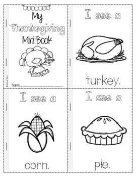 Thanksgiving Mini Book by Learning Palace | Teachers Pay Teachers Giving Thanks Crafts Preschool, Give Thanks Activities For Kids, Toddler Activities Fall Theme, Thanksgiving Circle Time Activities Preschool, Thanksgiving Activity Sheets For Kids, Preschool Activities Fall, Thanksgiving Pre K Activities, Thanksgiving Crafts Preschool Pre K, Thankful Books For Preschool