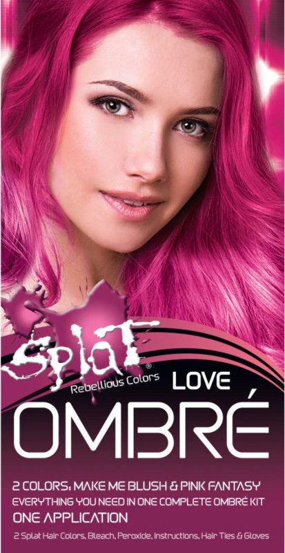 Ombre Hair Dye, Golden Brown Hair Dye, Splat Hair Dye, Splat Hair Color, Dyed Hair Ombre, Dark Red Hair Color, Platinum Hair Color, Shades Of Red Hair, Dyed Hair Blue