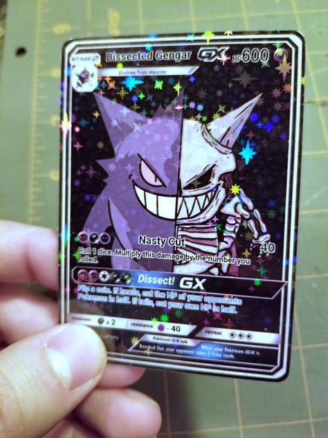 Pokemon Cards Diy, Pokemon Card Crafts, Pokemon Cards Aesthetic, Pokemon Full Art, Jogger Scrubs, Kartu Pokemon, Cool Pokemon Cards, Gengar Pokemon, Pen Pencil Holder