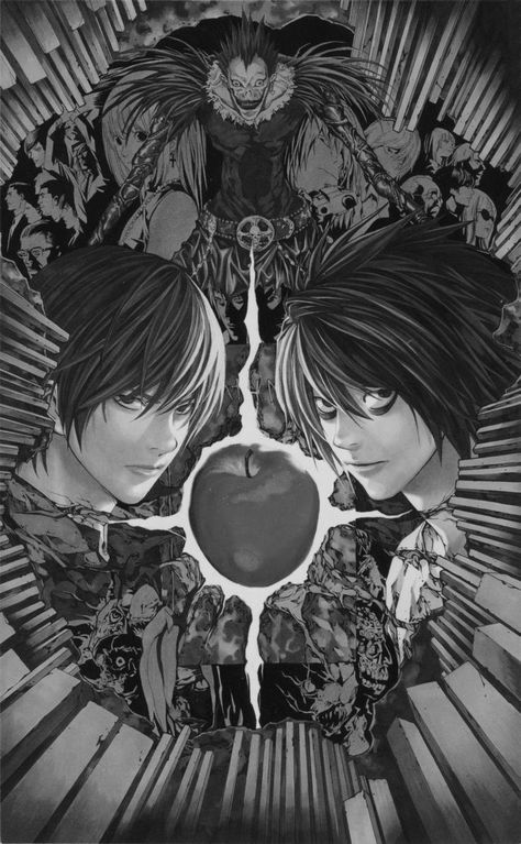 Deathnote Wallpaper, Gangsta Wallpaper, L Cosplay, Sculpture Inspiration, Wallpaper Icon, Notes Art, L Lawliet, Light Yagami, Best Anime