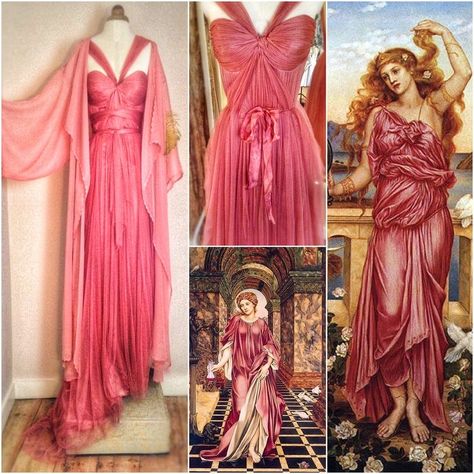 Sirens Fashion, Joanne Fleming, Afro Punk Fashion, Goddess Fashion, Greek Goddess Costume, Grecian Goddess, Pink Costume, Interesting Outfits, Goddess Costume