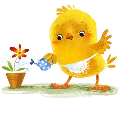 Chicken Illustration, Duck Illustration, Funny Animal Comics, Easter Illustration, Cute Animal Illustration, Baby Chickens, Baby Room Art, Children Books, Christmas Drawing