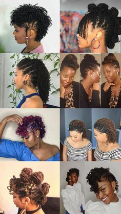 Microloc Extension Hairstyles, Microlocs Wedding Styles, Starter Loc Ideas, Sisterloc Updo Styles, Sista Locks Styles, Mirco Locs Hairstyles For Women, Sister Lock Styles, Elegant Microloc Styles, Beginner Microloc Styles