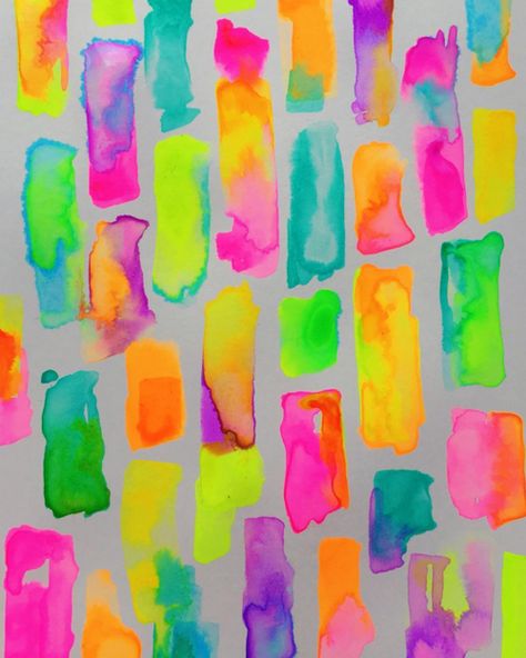 Neon Watercolor, Neon Texture, Neon Patterns, Colourful Prints, Tumblr Backgrounds, Neon Painting, Trendy Wallpaper, Neon Color, Neon Art