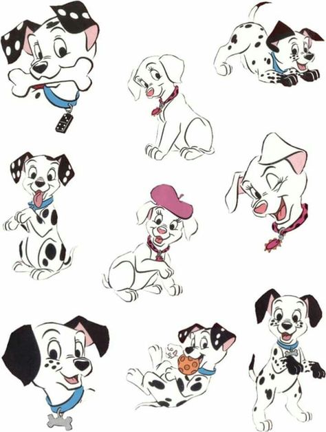 Disney 101 Dalmatians Tattoo, 101 Dalmatians Tattoo, 102 Dalmatians, Disney Doodles, Dog Animation, 101 Dalmations, Disney 101 Dalmatians, Cute Little Tattoos, Dalmatian Puppy