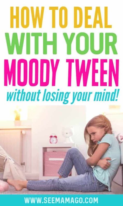 Here are some helpful tips to learn how to deal with your moody tween and why they're acting that way in the first place! Negative Attitude, Parenting Preteens, Parenting Girls, Raising Girls, Parenting Teenagers, Parenting Help, Smart Parenting, Lose Your Mind, Parents Baby