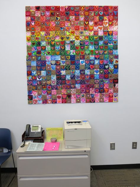 In the Art Room: School-Wide Collaborative Series, Our School has Heart, Part II and A Giveaway! Multicultural Festival, Collaboration Art, Collaborative Mural, Art Docent, Wide Art, Group Art Projects, Class Art Projects, Cassie Stephens, Collaborative Art Projects