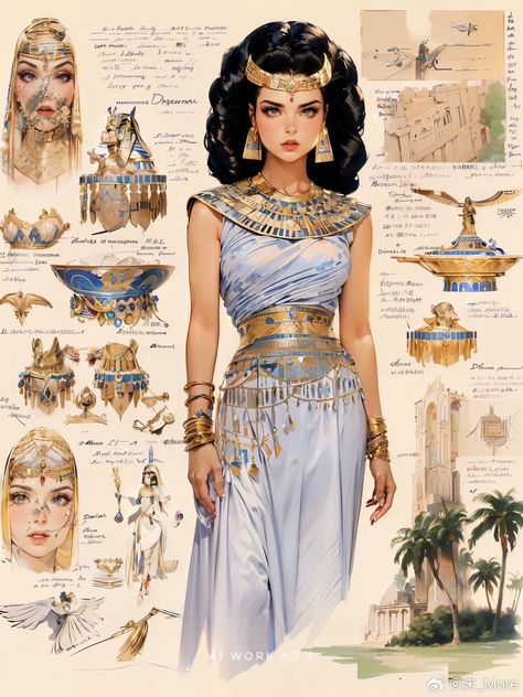 Egyptian Dress Goddesses, Egyptian Attire, Cleopatra Fashion, Egyptian Style Dress, Egyptian Queen Costume, Aquarius Things, Egyptian Dress, Egyptian Fashion, Egypt Fashion