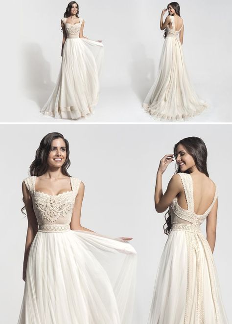 Boho Bridal Gowns, Vintage Wedding Dress, Boho Bridal, Wedding Dress Inspiration, Beautiful Wedding Dresses, Dream Wedding Dresses, Wedding Dresses Vintage, Bridal Collection, Dream Dress