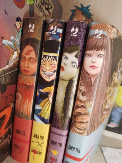 Junji Ito Books, Manga Shelf, Unread Books, Junji Ito, Anime Book, Manga Collection, Manga Books, Anime Shows, Book Lists