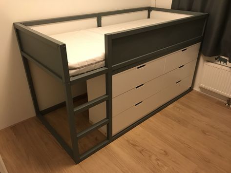 Ikea Kura hack Kura Cama Ikea, Ikea Kura Hack, Kura Hack, Ikea Loft Bed, Cama Ikea, Ikea Kura Bed, Ikea Kura, Kura Bed, Built In Bed