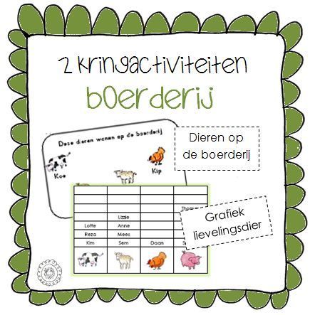 Kringactiviteit dieren op de boerderij + grafiek lievelingsdieren | Thema BOERDERIJ Role Play Areas, Farm School, Bible Crafts, Activities For Kids, Improve Yourself, Kindergarten, Preschool, Education, Van