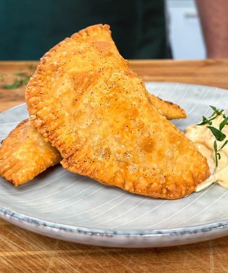 Crawfish Hand Pies - Tony Chachere's Crawfish Hand Pies, Crawfish Empanadas, Shrimp Deviled Eggs, Empanadas Dough, Louisiana Crawfish, Deviled Eggs Recipe, Creole Seasoning, Hand Pies, Cajun Recipes