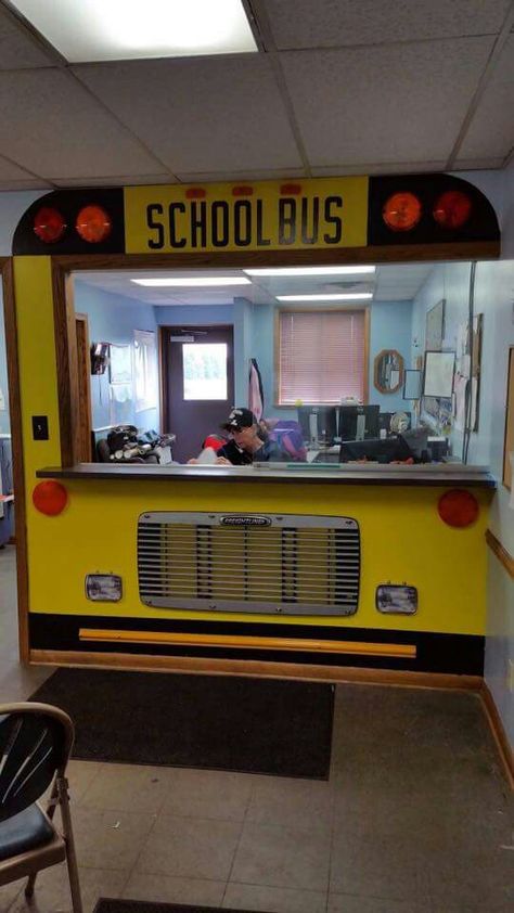 Perfect for the reception desk or dispatch area Bus Humor, School Bus Driver Gift Ideas, Childrens Ministry Decor, Energy Bus, Bus Safety, Bus Driver Appreciation, Daycare Design, Bus Driver Gifts, Yellow School Bus