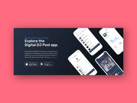 Digital DJ Pool - App Store banner boana music card clean product design app mobile app banner ux ui app store dj landing page Banner App Design, Iphone Banner, App Banner Design, Linkedin App, Google Banner, Music Card, Saving App, Digital Dj, Mobile Banner