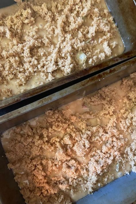 Rhubarb Nut Bread - Amish Rhubarb Bread - These Old Cookbooks Rhubarb Nut Bread, Rhubarb Bread Recipe, Rhubarb Tea, Rhubarb Desserts Recipes, Rhubarb Crunch, Rhubarb Bread, Rhubarb Recipes Pie, Rhubarb Cobbler, Nut Loaf