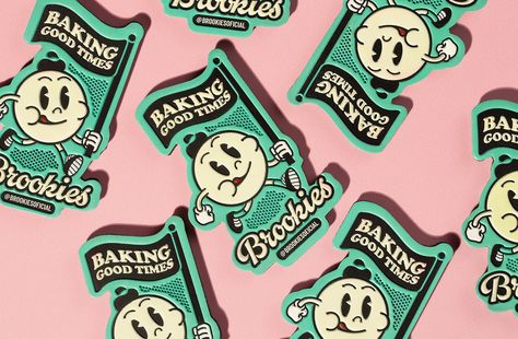 Cartoons 50s, Brookies Cookies, Cookies Branding, Bakery Branding, Weekly Inspiration, Passion Project, Rio Grande Do Sul, Best Graphics, Line Friends