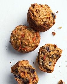 These muffins are surprisingly moist, even though they're low in fat, thanks to nutritious, flavorful add-ins like carrots, banana, and raisins. Morning Glory Muffins Healthy, Morning Muffins, Glory Muffins, Morning Glory Muffins, Martha Stewart Recipes, Nutritious Breakfast, Healthy Muffins, Morning Glory, Muffin Recipes