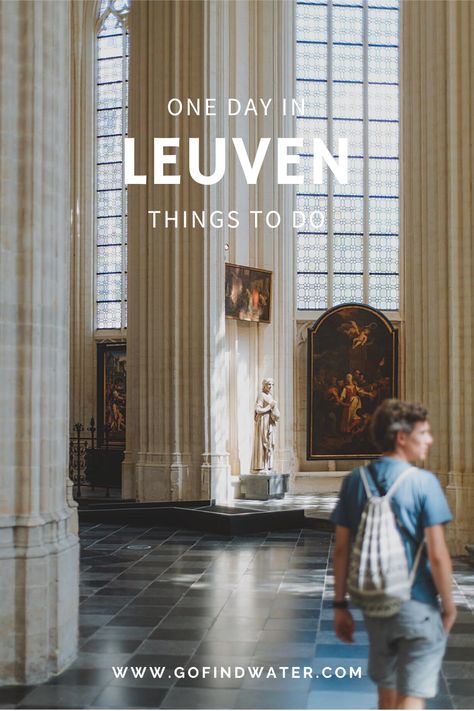 Visiting Leuven for one day? Here's our guide for things to do when you're visiting this hidden gem city in Belgium! Leuven Belgium, Small Herb Gardens, Plant Based Lunch, Belgium Travel, Vegetarian Restaurant, Busy City, Med Student, Hidden Gem, Unesco World Heritage Site