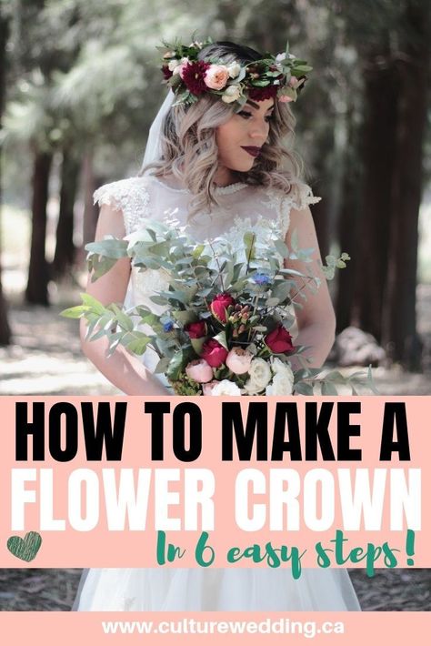 Make A Flower Crown, Crown Diy, Boda Diy, Diy Flower Crown, Montreal Wedding, Wedding Planning Business, Diy Crown, Wedding Marketing, Diy Wedding Flowers