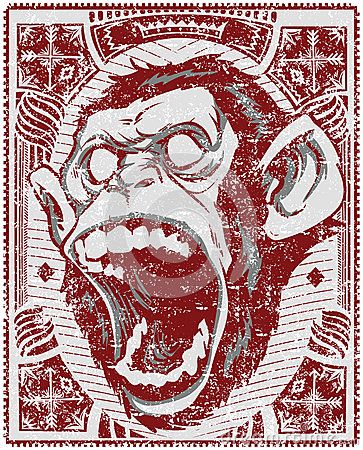 Monkey Art Design, Angry Monkey, Monkey Drawing, Monkey Illustration, Gorillas Art, Monkey Tattoos, Monkey Art, A Monkey, Art And Illustration