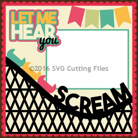 Let Me Hear You Scream Roller Coaster Scrapbook Layout, Amusement Park Scrapbook Layouts, Toddler Scrapbook, Scrapbook Design Layout, Disney Scrapbooking Layouts, Vacation Scrapbook, Disney Scrapbook Pages, Summer Scrapbook, Disney Scrapbooking