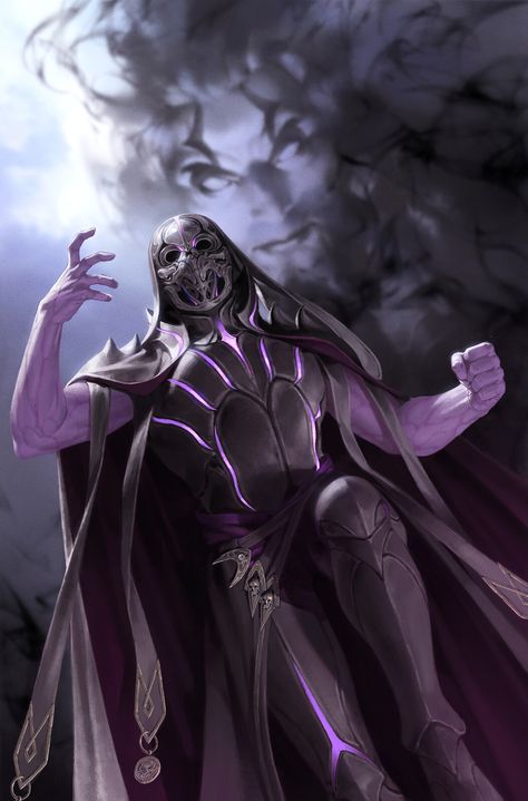 ArtStation - Magic The Gathering Cover Works Ghost Assassin, Dark Creatures, Dungeons And Dragons Classes, Monster Concept Art, Dungeons And Dragons Homebrew, The Ghost, Comic Covers, Dnd Characters, Magic The Gathering