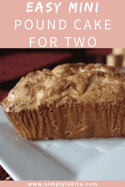 Pound Cake For Two, Small Pound Cake Recipe, Airbnb Recipes, Cake For Two Recipe, Inexpensive Landscaping, Cake For Two, Batch Recipes, Recipe For 1, Small Batch Baking