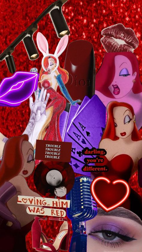 #whoframedrogerrabbit #jessicarabbit #red #hyperfixation Rebecca Rabbit, Disney Icons, Jessica Rabbit, Valentines, Disney, Red, Pins, Quick Saves, Valentine's Day