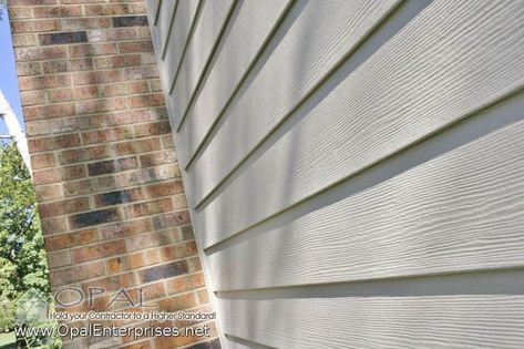 James Hardie Monterey Taupe Cedarmill Siding Next To A Brick Chimney - Traditional - Exterior - Chicago - by Opal Enterprises, Inc. | Houzz Hardie Monterey Taupe, Hardie Board, Brick Chimney, James Hardie, Exterior House Color, Ground Level, House Color, Traditional Exterior, St Charles