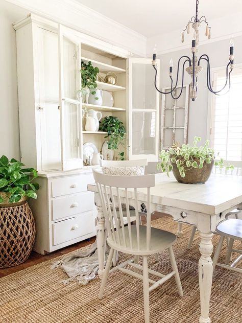 Simple Spring Dining Room Tour | Bless This Nest Pottery Barn Shelves, Spring Kitchen Decor, Dining Room Light, American Farmhouse, Rooms Ideas, Dining Room Light Fixtures, Dining Room Inspiration, Room Pictures, Room Tour