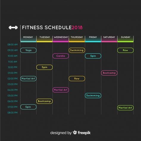 Grid Design Layout, Timetable Design, Gym Schedule, Modern Gym, Total Workout, Schedule Templates, Graph Design, Gym Classes, Class Schedule