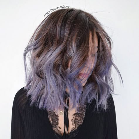 Autumn Hair Colours, Larisa Love, Autumn Hair, Lavender Hair, Cool Hair, Hair Colours, Colored Hair, Dip Dye, Purple Hair