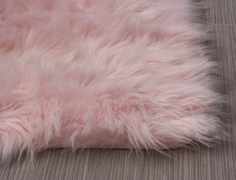 Serene Super Soft Faux Sheepskin Shag Silky Rug Baby Nursery Childrens Room Rug Light Pink 2 x 3 >>> Click image for more details.(It is Amazon affiliate link) #KidsRoomDecorIdeas Pink Fur Rug, Fur Rug Bedroom, Bohemian Rug Living Room, Faux Fur Area Rug, Faux Sheepskin Rug, Soft Shag, Shaw Carpet, Shag Carpet, Cheap Carpet Runners