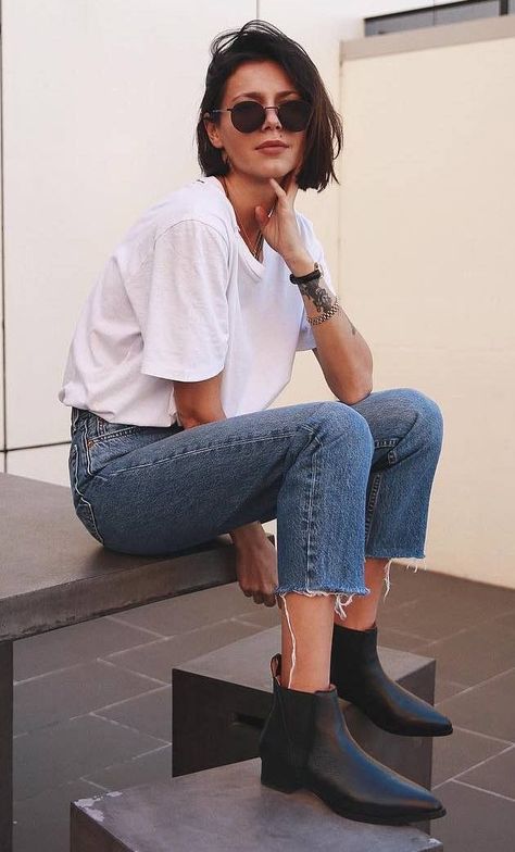 Celana Fashion, Popular Short Hairstyles, Best Jeans For Women, Heels Outfits, Hairstyle Look, Mode Inspo, Best Jeans, 가을 패션, Mode Inspiration