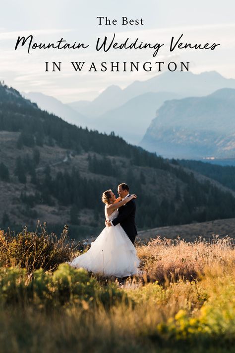 Washington Mountain Wedding, Washington Micro Wedding, Washington Wedding Venues Outdoor, Pnw Wedding Venues, Winter Wedding Locations, Washington Forest, Wedding Redo, Wedding Venues Washington State, Tips For Couples