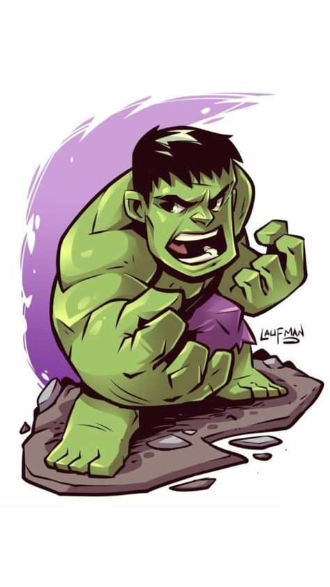 Nerd Cake, Hulk Animated, Hulk Painting, Chibi Superhero, Derek Laufman, Avengers Tattoo, Avengers Drawings, Art Chibi, Chibi Marvel