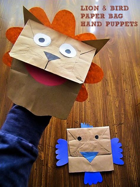 Homemade Puppets, Bag Puppet, Crafts For Toddlers, Paper Bag Crafts, Puppets For Kids, Paper Bag Puppets, Creative Kids Crafts, Puppet Crafts, Art Cart