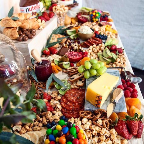 Grazing Platter Ideas, Antipasto Platters, Breakfast Vibes, Appetizer Table, Wonka Party, Cheese Table, Appetizers Table, Platter Ideas, Fantasy Party