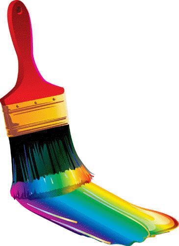 Paintbrush paint brush clip art is free free clipart images image Painting Old Furniture, Rainbow Paint, Rainbow Painting, Rainbow Bright, Glitter Graphics, Taste The Rainbow, Glitter Paint, Rainbow Glitter, Live Colorfully