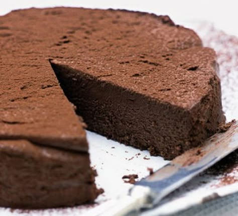 Decadent chocolate truffle torte Chocolate Cake Recipe Moist, Torte Recipe, Chocolate Torte, Brownie Desserts, Bbc Good Food, Chocolate Cheese, Cake Factory, Chocolate Truffle, Oreo Dessert