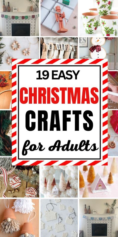 Get into the festive spirit with these simple and creative Christmas crafts for adults! Perfect for decorating or gifting, these DIY projects add a personal touch to the holiday season. Fun, easy, and full of holiday charm! 🎁✨ #ChristmasCrafts #DIYHolidayDecor January Craft Ideas For Adults, Cute Christmas Craft Ideas, Holiday Craft Ideas For Adults, Christmas Crafts For Couples, Cute And Easy Christmas Crafts, Family Christmas Craft Ideas, Easy Diy Christmas Crafts For Adults, Cute Christmas Crafts For Adults, Christmas Craft For Adult Group